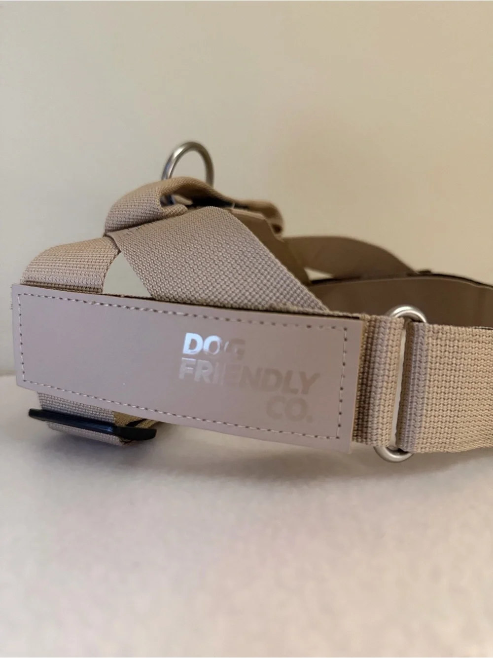 Beige Adjustable Dog Harness
